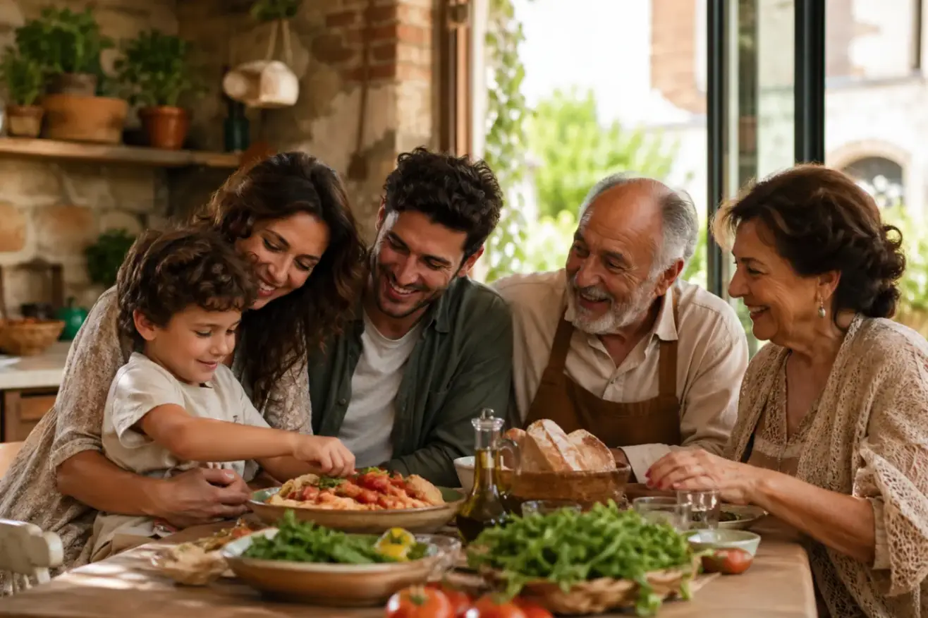 Modello familiare italiano: crescere un figlio senza distanza emotiva